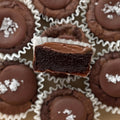 Sea salt chocolate brownie cups